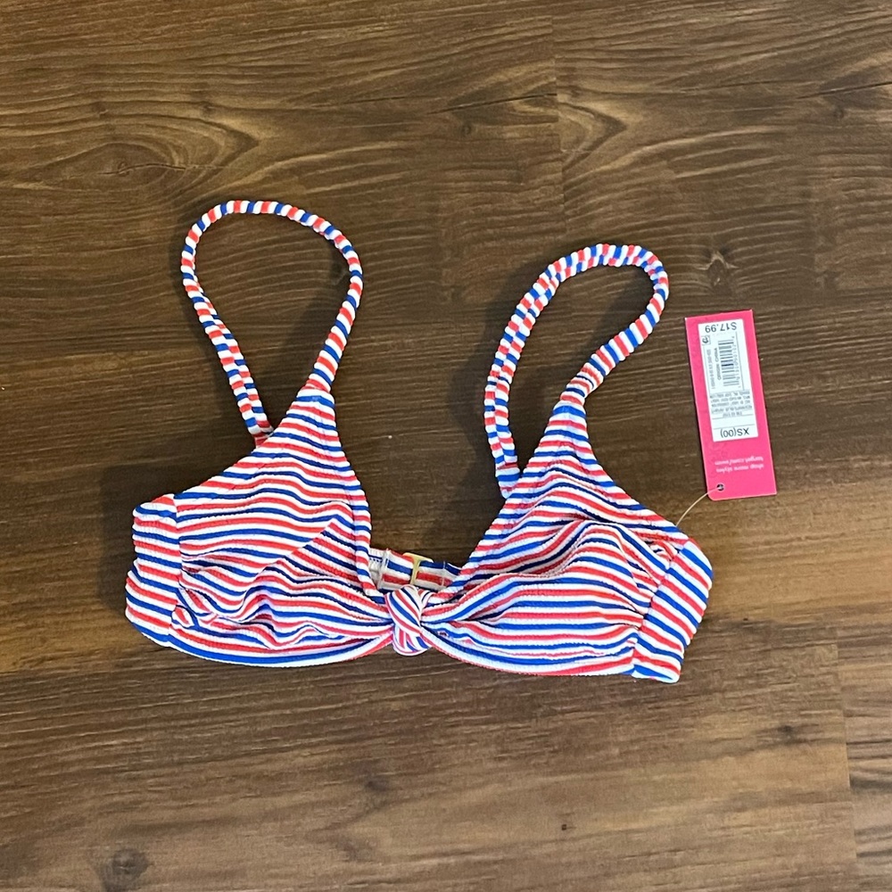 Bikini Top Red White and Blue XS